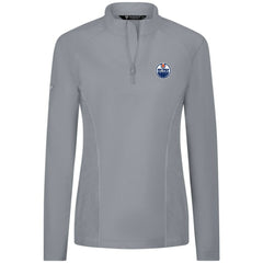 Edmonton Oilers - Levelwear Women's Upright Quarter-Zip Pullover Gray