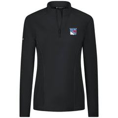 New York Rangers Levelwear Women's Upright Quarter-Zip Pullover Black
