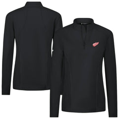 Detroit Red Wings - Levelwear Women's Upright Quarter-Zip Pullover Black