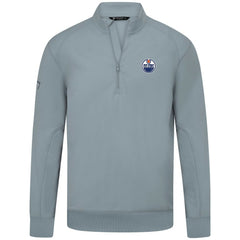 Edmonton Oilers - Levelwear Upright Tri-Blend Quarter-Zip Pullover Gray