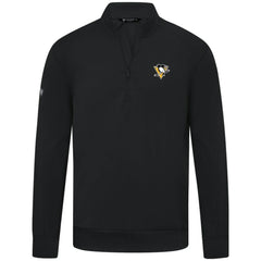 Pittsburgh Penguins Levelwear Upright Tri-Blend Quarter-Zip Pullover Black