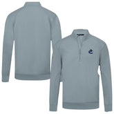 Vancouver Canucks - Levelwear Upright Tri-Blend Quarter-Zip Pullover Gray
