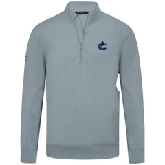 Vancouver Canucks - Levelwear Upright Tri-Blend Quarter-Zip Pullover Gray