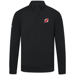 New Jersey Devils - Levelwear Upright Tri-Blend Quarter-Zip Pullover Black
