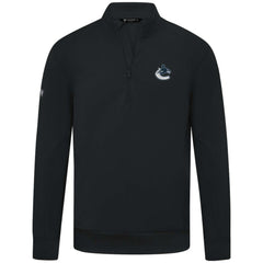 Vancouver Canucks - Levelwear Upright Tri-Blend Quarter-Zip Pullover Black