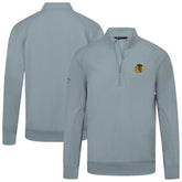 Chicago Blackhawks Levelwear Upright Tri-Blend Quarter-Zip Pullover Gray