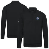 Winnipeg Jets - Levelwear Upright Tri-Blend Quarter-Zip Pullover Black
