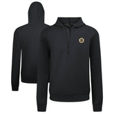 Boston Bruins Levelwear Technic Quarter-Zip Pullover Hoodie Black