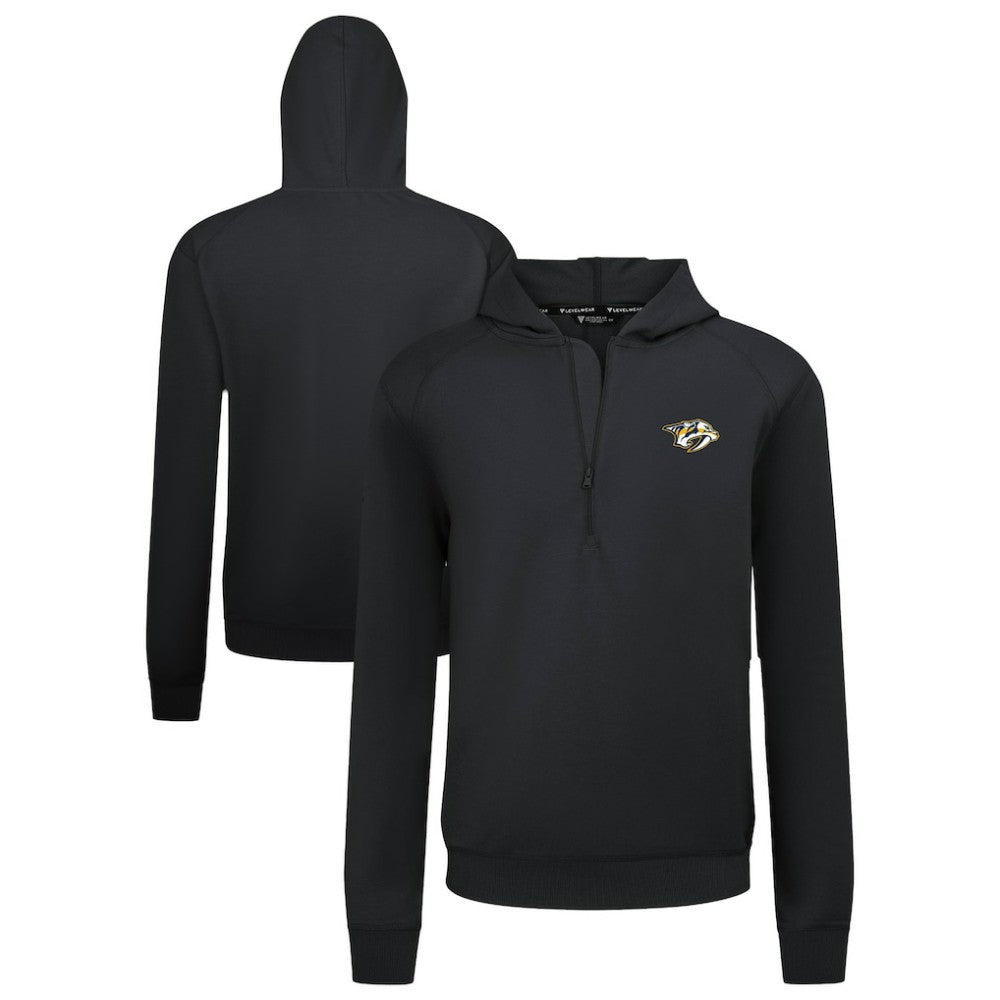 Nashville Predators - Levelwear Technic Quarter-Zip Pullover Hoodie Black
