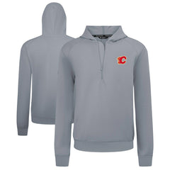 Calgary Flames - Levelwear Technic Quarter-Zip Pullover Hoodie Gray