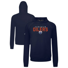 Edmonton Oilers - Levelwear Mandate Carve Tri-Blend Pullover Hoodie Navy