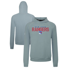 New York Rangers Levelwear Mandate Carve Tri-Blend Pullover Hoodie Gray
