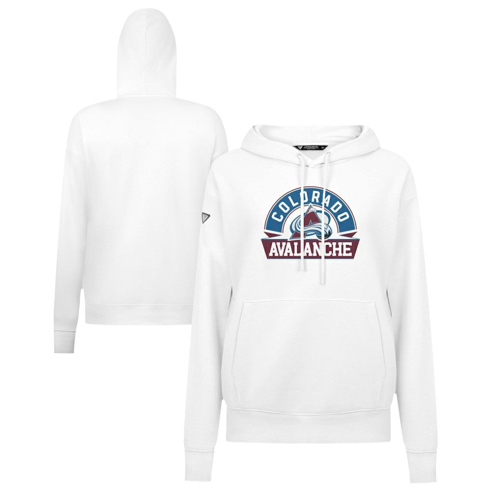 Colorado Avalanche - Levelwear Women's Adorn Banner Arch Pullover Hoodie White