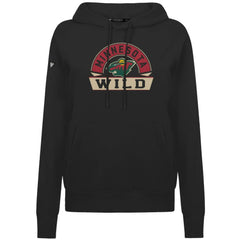 Minnesota Wild - Levelwear Women's Adorn Banner Arch Pullover Hoodie Black