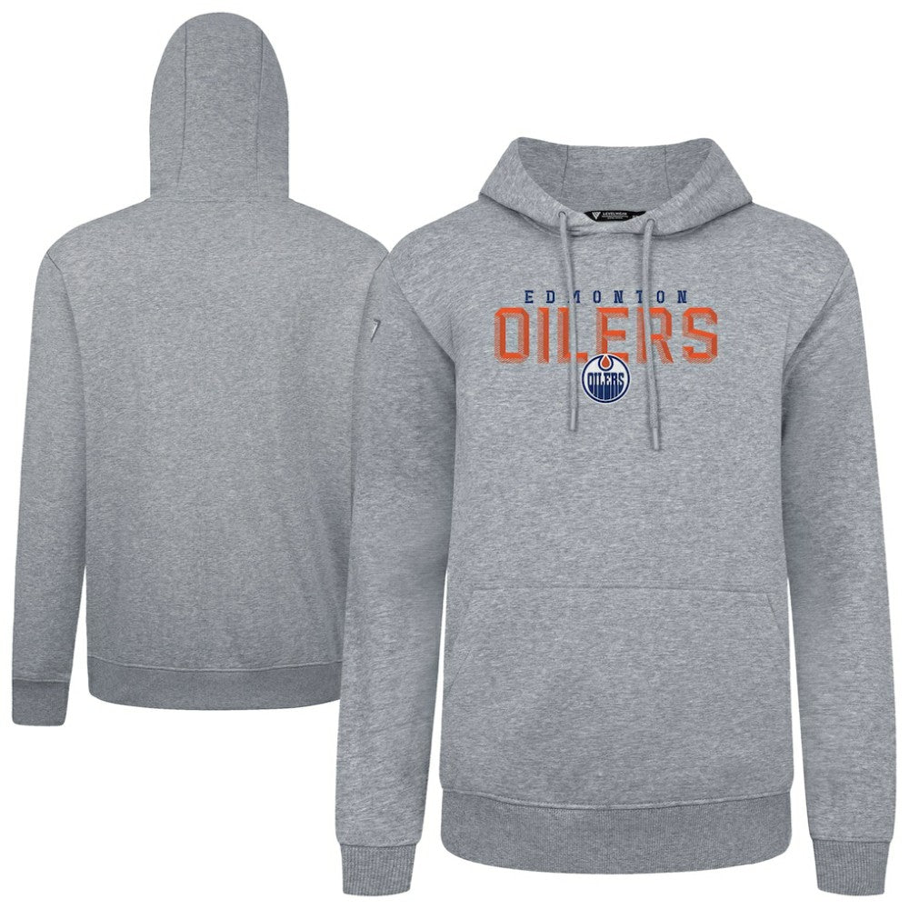 Edmonton Oilers - Levelwear Podium Carve Pullover Hoodie Gray