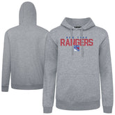 New York Rangers Levelwear Podium Carve Pullover Hoodie Gray