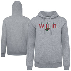 Minnesota Wild - Levelwear Podium Carve Pullover Hoodie Gray