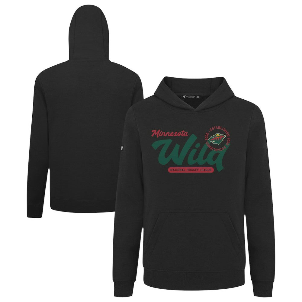 Minnesota Wild - Levelwear Youth Podium Monument Pullover Hoodie Black