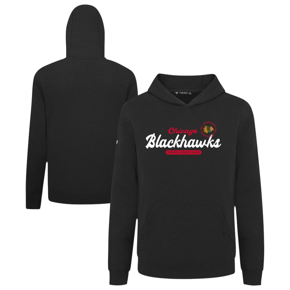 Chicago Blackhawks Levelwear Youth Podium Monument Pullover Hoodie Black
