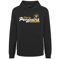 Pittsburgh Penguins Levelwear Youth Podium Monument Pullover Hoodie Black