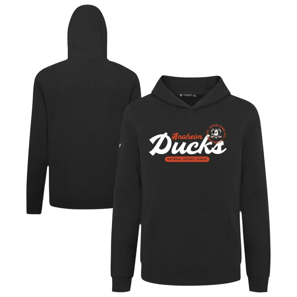 Anaheim Ducks - Levelwear Youth Podium Monument Pullover Hoodie Black