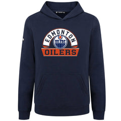 Edmonton Oilers - Levelwear Youth Podium Banner Arch Pullover Hoodie Navy