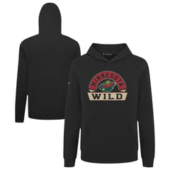Minnesota Wild - Levelwear Youth Podium Banner Arch Pullover Hoodie Black