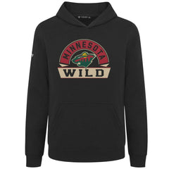 Minnesota Wild - Levelwear Youth Podium Banner Arch Pullover Hoodie Black