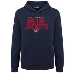 Columbus Blue Jackets - Levelwear Youth Podium Carve Pullover Hoodie Navy