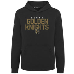 Vegas Golden Knights Levelwear Youth Podium Carve Pullover Hoodie Black