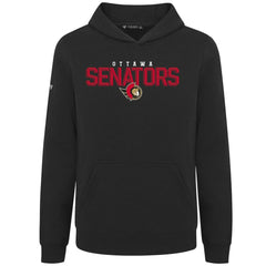 Ottawa Senators - Levelwear Youth Podium Carve Pullover Hoodie Black