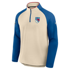 New York Rangers Fanatics 2026 NHL Winter Classic Authentic Pro Quarter-Zip Natural