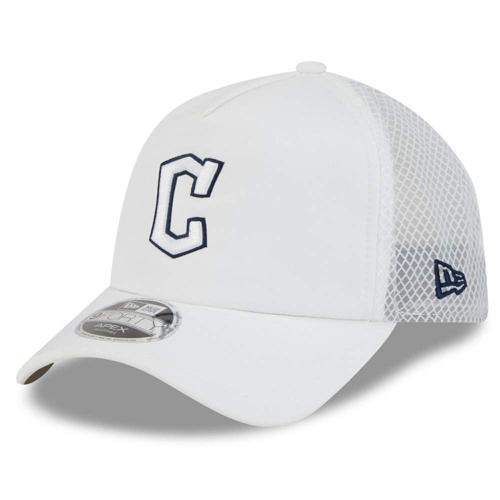 Cleveland Guardians New Era 2026 Batting Practice Apex 9FORTY Adjustable Trucker Hat Near Me