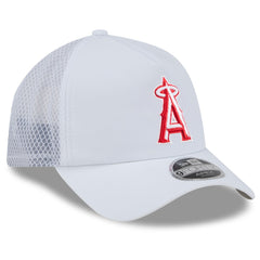 Los Angeles Angels New Era 2026 Batting Practice Apex 9FORTY Adjustable Trucker Hat On Sale