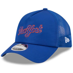 New York Mets New Era 2026 Batting Practice Apex 9FORTY Adjustable Trucker Hat Clearance
