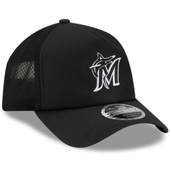 Miami Marlins New Era 2026 Batting Practice Apex 9FORTY Adjustable Trucker Hat Sale