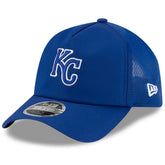 Kansas City Royals New Era 2026 Batting Practice Apex 9FORTY Adjustable Trucker Hat On Sale