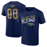 NBA - New Orleans Pelicans Hustle Custom T-Shirt - Navy