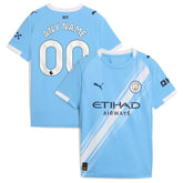 Puma Manchester City Youth 2025/26 Home Replica Custom Jerseys - Sky Blue