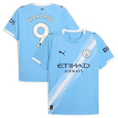 Puma Erling Haaland Manchester City 2025/26 Home Replica Player Jerseys - Sky Blue