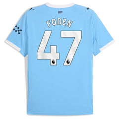 Puma Phil Foden Manchester City 2025/26 Home Replica Player Jerseys - Sky Blue