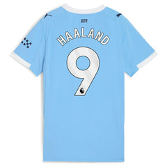 Puma Erling Haaland Manchester City Women's 2025/26 Home Replica Player Jerseys - Sky Blue
