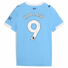 Puma Erling Haaland Manchester City Youth 2025/26 Home Replica Player Jerseys - Sky Blue