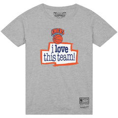 Mitchell & Ness - New York Knicks I Love This Team T-Shirt - Heather Gray