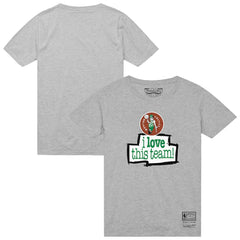 Mitchell & Ness - Boston Celtics I Love This Team T-Shirt - Heather Gray