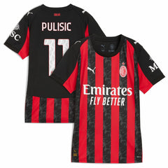 Puma Christian Pulisic AC Milan Women's 2025/26 Home Replica Player Jerseys - Red