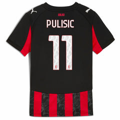 Puma Christian Pulisic AC Milan Youth 2025/26 Home Replica Player Jerseys - Red