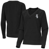 Chicago White Sox Antigua Women's Varsity Tri-Blend V-Neck Long Sleeve T-Shirt On Sale