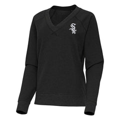 Chicago White Sox Antigua Women's Varsity Tri-Blend V-Neck Long Sleeve T-Shirt On Sale