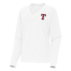Texas Rangers Antigua Women's Varsity Tri-Blend V-Neck Long Sleeve T-Shirt Lifestyle